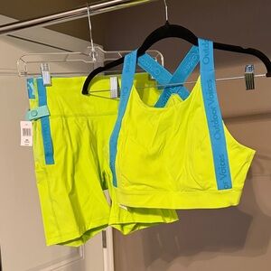 Disney Goofy Outdoor Voices Bright Yellow and Blue Active Set